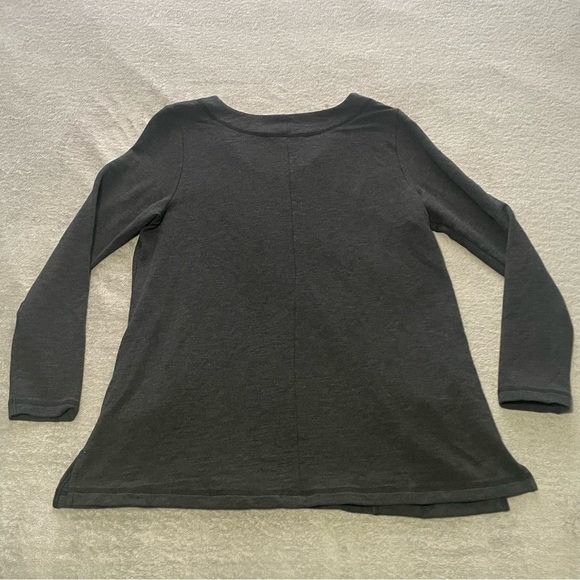 SOFT surroundings grey pocket tunic size medium VGUC - Picture 5 of 6